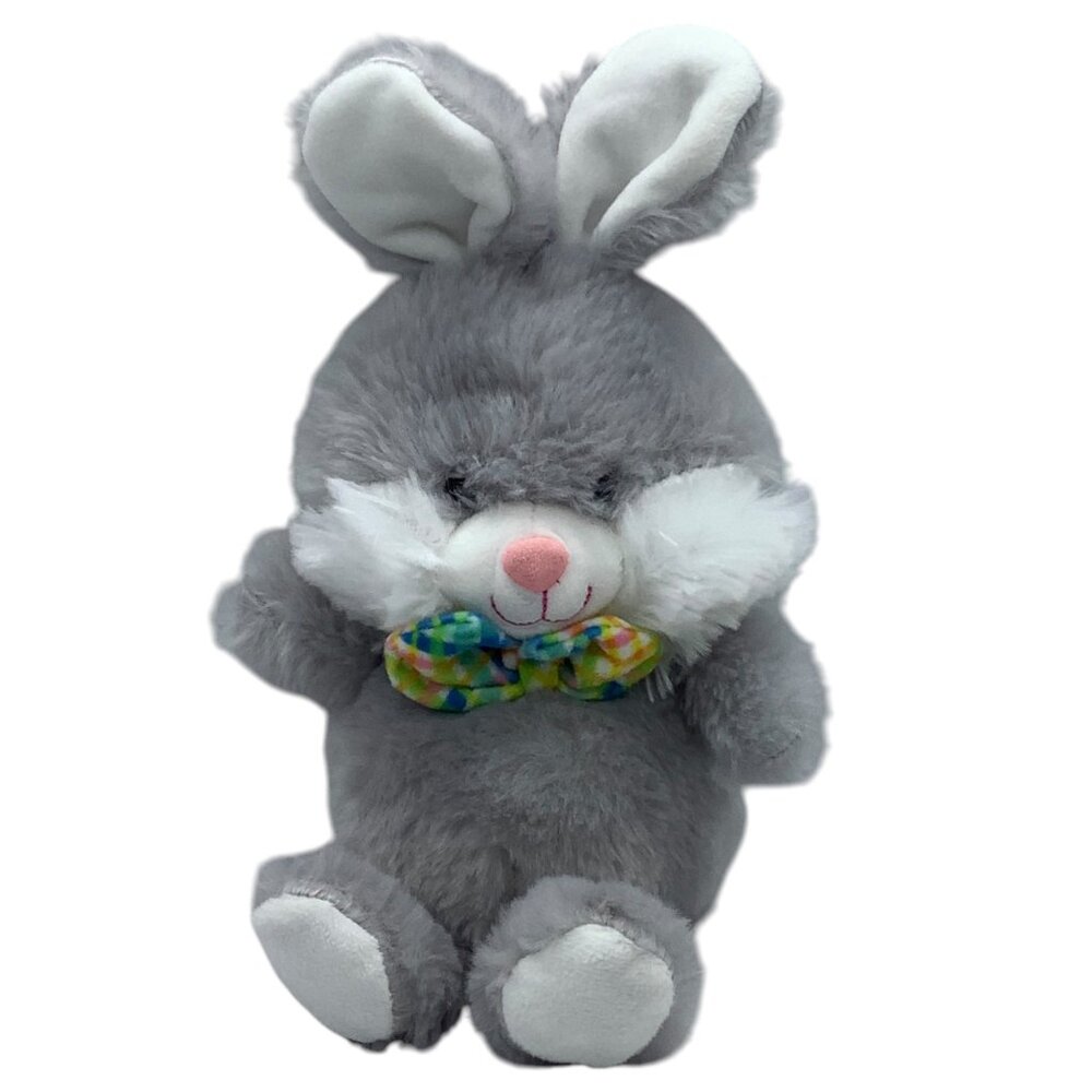 Bunny Plush‎ Small Polka Dot Bow Tie Toy Stuffed Animal 10” Easter Soft Cuddly